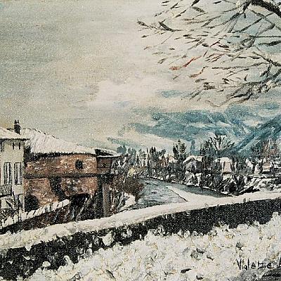 Entrevaux sous la neige