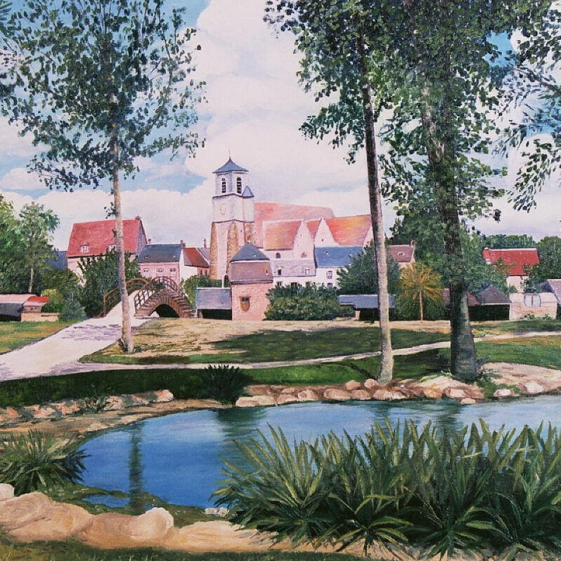 Peinture - Brou et son jardin public