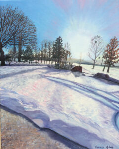Peinture - Soleil d'hiver à Beaufour