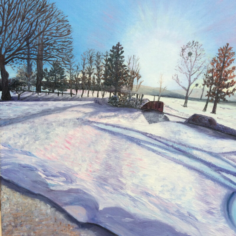 Peinture - Soleil d'hiver à Beaufour
