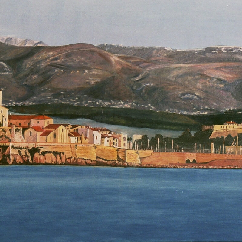 Peinture - Antibes et son fort carré